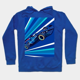 Blue Car - Racing Team Hoodie